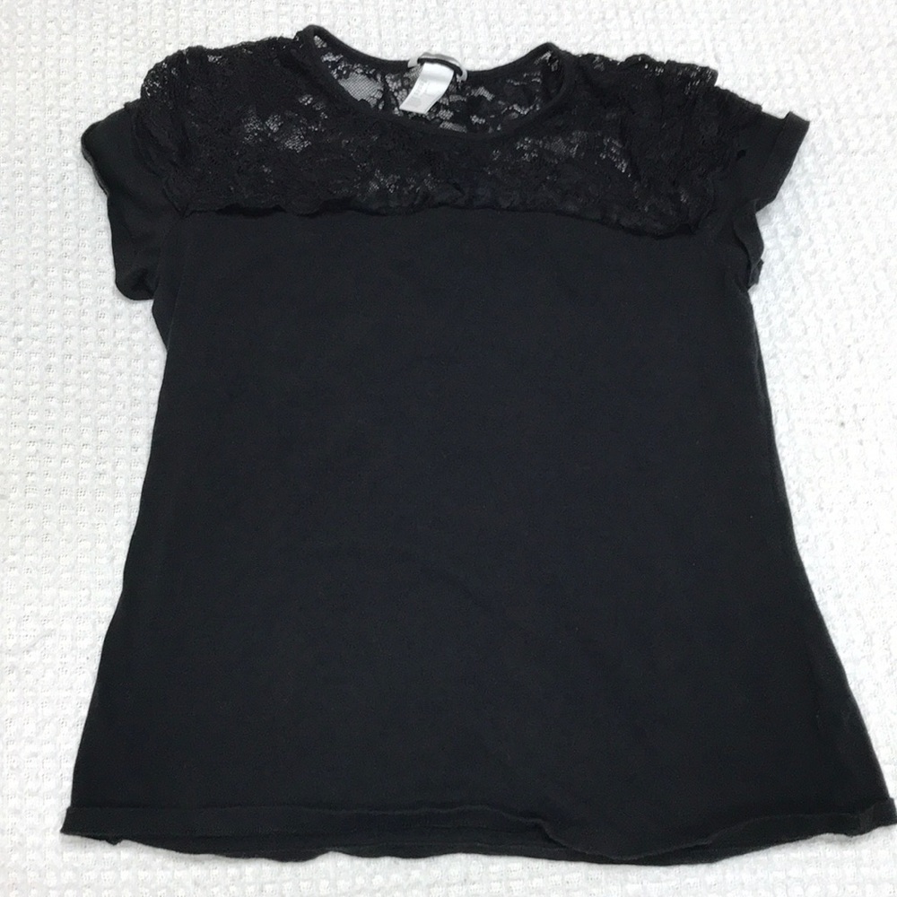 H&M Lace Sleeve Top